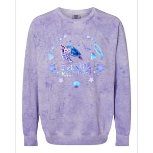 Lahaina Strong Maui Hawaii sea turtle saving Mans Colorblast Crewneck Sweatshirt