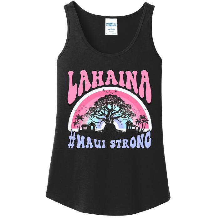 Lahaina Strong Maui Hawaii Ladies Essential Tank