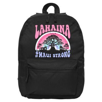 Lahaina Strong Maui Hawaii 16 in Basic Backpack