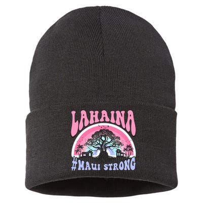 Lahaina Strong Maui Hawaii Sustainable Knit Beanie