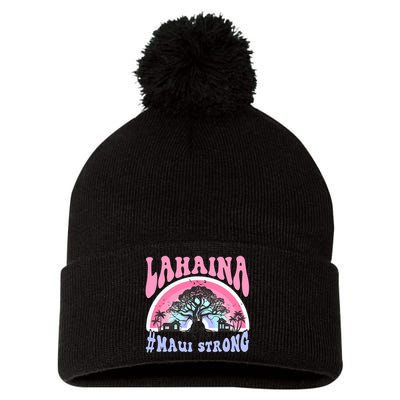 Lahaina Strong Maui Hawaii Pom Pom 12in Knit Beanie