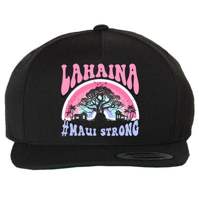 Lahaina Strong Maui Hawaii Wool Snapback Cap