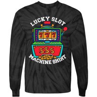 Lucky Slot Machine Casino Las Vegas Gambling Tie-Dye Long Sleeve Shirt