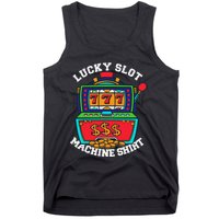 Lucky Slot Machine Casino Las Vegas Gambling Tank Top