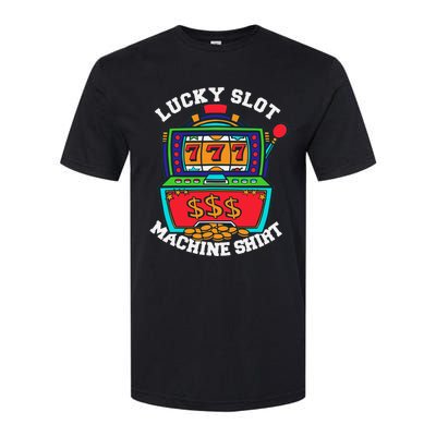 Lucky Slot Machine Casino Las Vegas Gambling Softstyle CVC T-Shirt