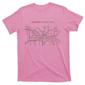 London S.U.B.W.A.Y Map Metro Underground T-Shirt