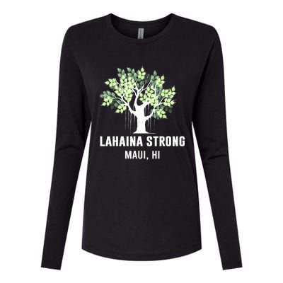 Lahaina Strong Maui Hawaii Old Banyan Tree Womens Cotton Relaxed Long Sleeve T-Shirt