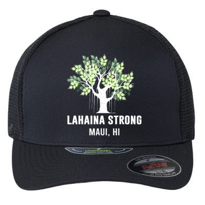 Lahaina Strong Maui Hawaii Old Banyan Tree Flexfit Unipanel Trucker Cap