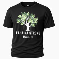 Lahaina Strong Maui Hawaii Old Banyan Tree Cooling Performance Crew T-Shirt