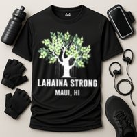 Lahaina Strong Maui Hawaii Old Banyan Tree Cooling Performance Crew T-Shirt