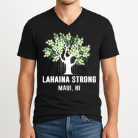 Lahaina Strong Maui Hawaii Old Banyan Tree V-Neck T-Shirt
