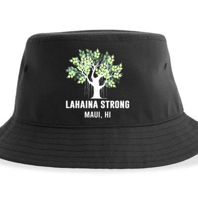 Lahaina Strong Maui Hawaii Old Banyan Tree Sustainable Bucket Hat