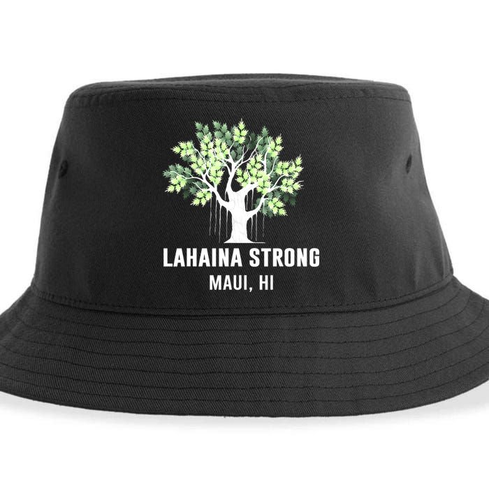Lahaina Strong Maui Hawaii Old Banyan Tree Sustainable Bucket Hat