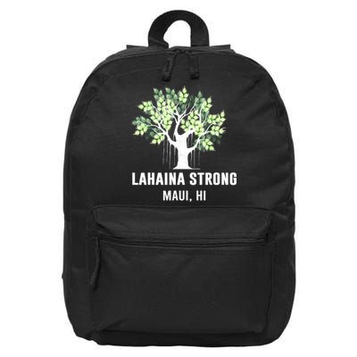 Lahaina Strong Maui Hawaii Old Banyan Tree 16 in Basic Backpack