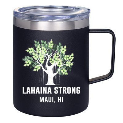 Lahaina Strong Maui Hawaii Old Banyan Tree 12oz Stainless Steel Coffee Mug