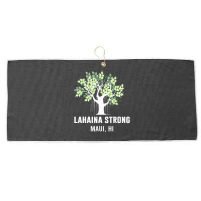 Lahaina Strong Maui Hawaii Old Banyan Tree Large Microfiber Waffle Golf Towel