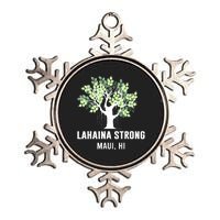 Lahaina Strong Maui Hawaii Old Banyan Tree Metallic Star Ornament