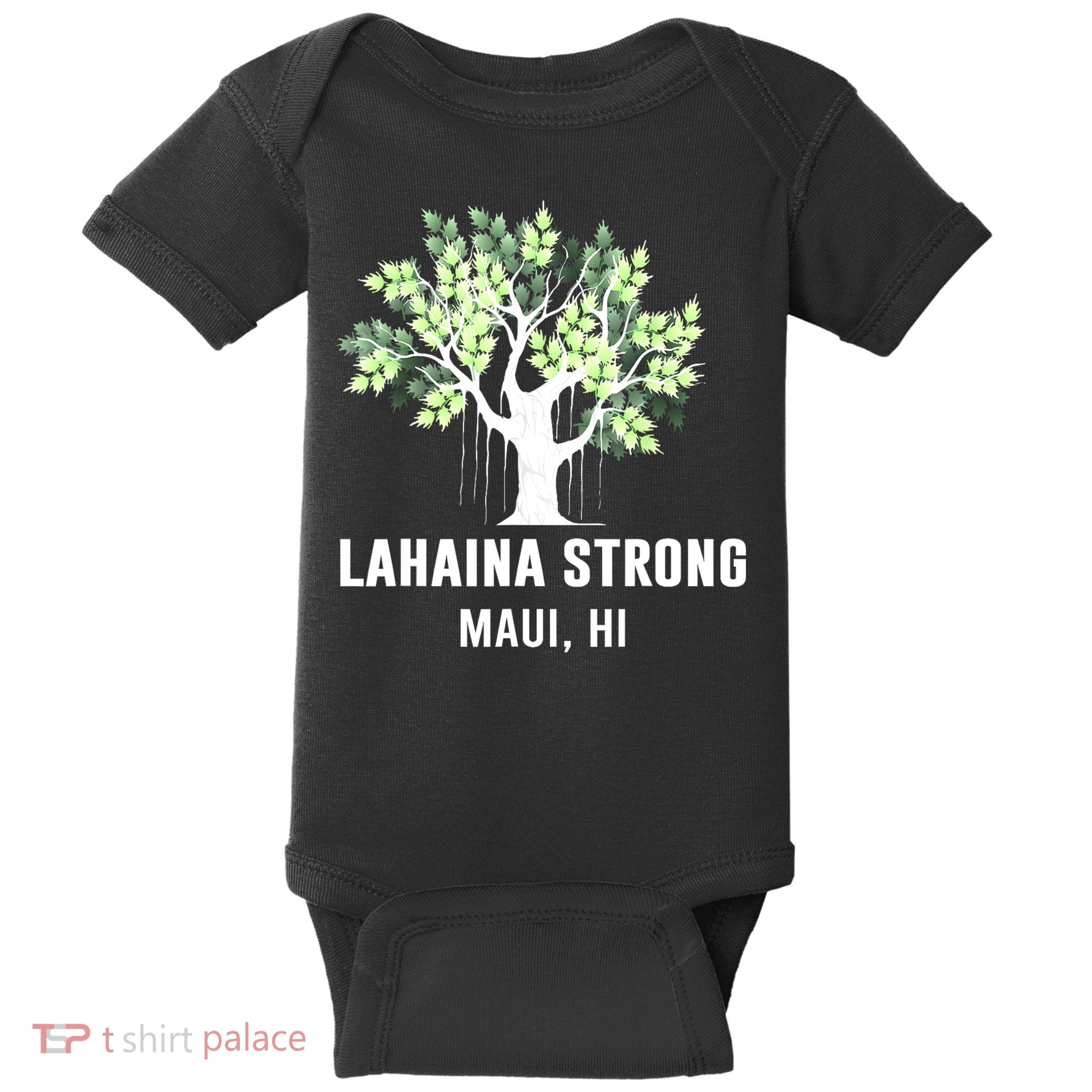 Lahaina Strong Maui Hawaii Old Banyan Tree Baby Bodysuit