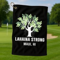 Lahaina Strong Maui Hawaii Old Banyan Tree Golf Towel