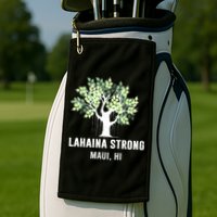 Lahaina Strong Maui Hawaii Old Banyan Tree Golf Towel