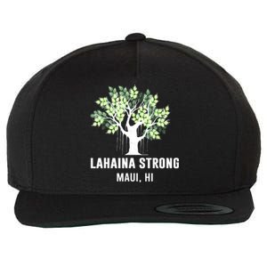 Lahaina Strong Maui Hawaii Old Banyan Tree Wool Snapback Cap