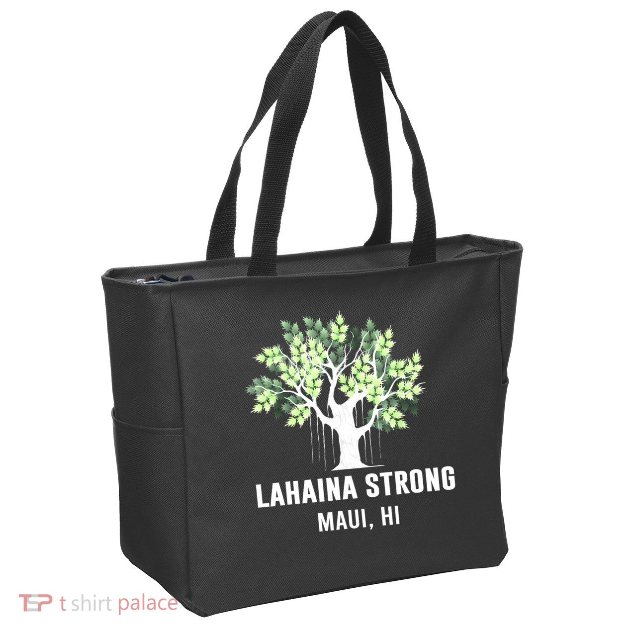 Lahaina Strong Maui Hawaii Old Banyan Tree Zip Tote Bag