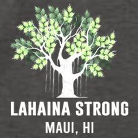 Lahaina Strong Maui Hawaii Old Banyan Tree Vector Backpack