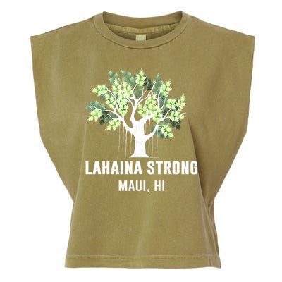 Lahaina Strong Maui Hawaii Old Banyan Tree Garment-Dyed Women's Muscle Tee