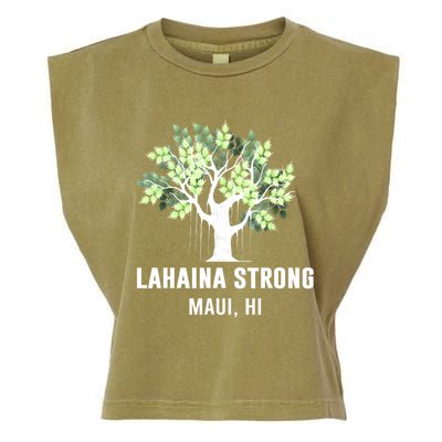 Lahaina Strong Maui Hawaii Old Banyan Tree Garment-Dyed Women's Muscle Tee