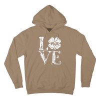 Love Shamrock Matheacher St Patricks Day Hoodie