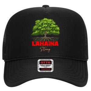 Lahaina Strong Maui Hawaii High Crown Mesh Back Trucker Hat