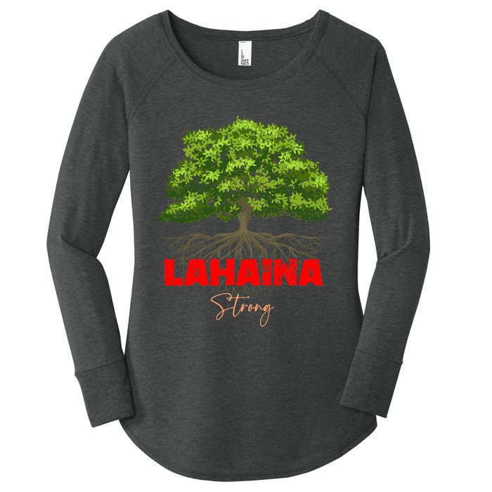 Lahaina Strong Maui Hawaii Women's Perfect Tri Tunic Long Sleeve Shirt