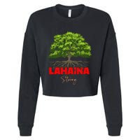 Lahaina Strong Maui Hawaii Cropped Pullover Crew