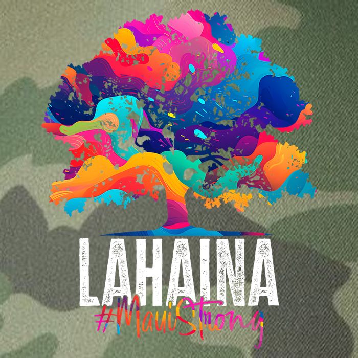 Lahaina Strong Maui Hawaii Old Banyan Tree Legacy Tie Dye Trucker Hat