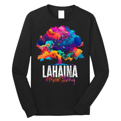 Lahaina Strong Maui Hawaii Old Banyan Tree Long Sleeve Shirt