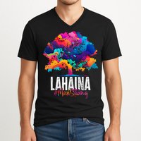 Lahaina Strong Maui Hawaii Old Banyan Tree V-Neck T-Shirt