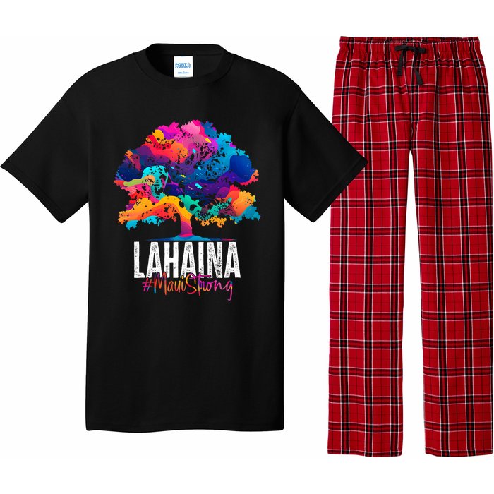 Lahaina Strong Maui Hawaii Old Banyan Tree Pajama Set