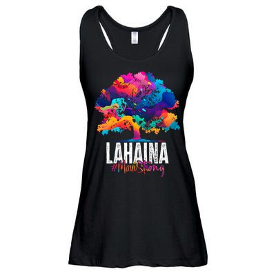 Lahaina Strong Maui Hawaii Old Banyan Tree Ladies Essential Flowy Tank