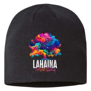 Lahaina Strong Maui Hawaii Old Banyan Tree Sustainable Beanie