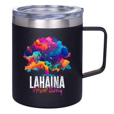 Lahaina Strong Maui Hawaii Old Banyan Tree 12oz Stainless Steel Coffee Mug