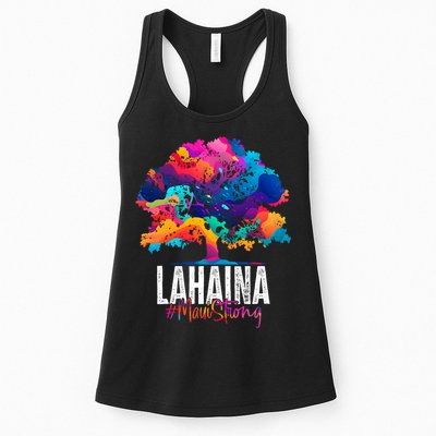 Lahaina Strong Maui Hawaii Old Banyan Tree Womens Tank Top