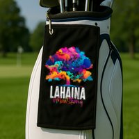 Lahaina Strong Maui Hawaii Old Banyan Tree Golf Towel