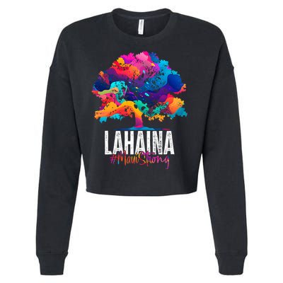 Lahaina Strong Maui Hawaii Old Banyan Tree Cropped Pullover Crew