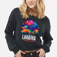 Lahaina Strong Maui Hawaii Old Banyan Tree Cropped Pullover Crew