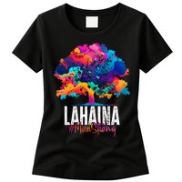 Lahaina Strong Maui Hawaii Old Banyan Tree Womens T-Shirt
