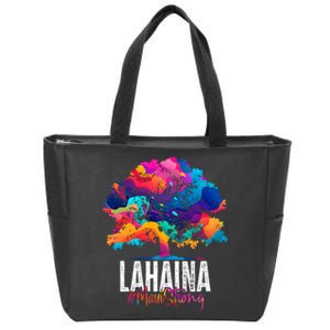 Lahaina Strong Maui Hawaii Old Banyan Tree Zip Tote Bag