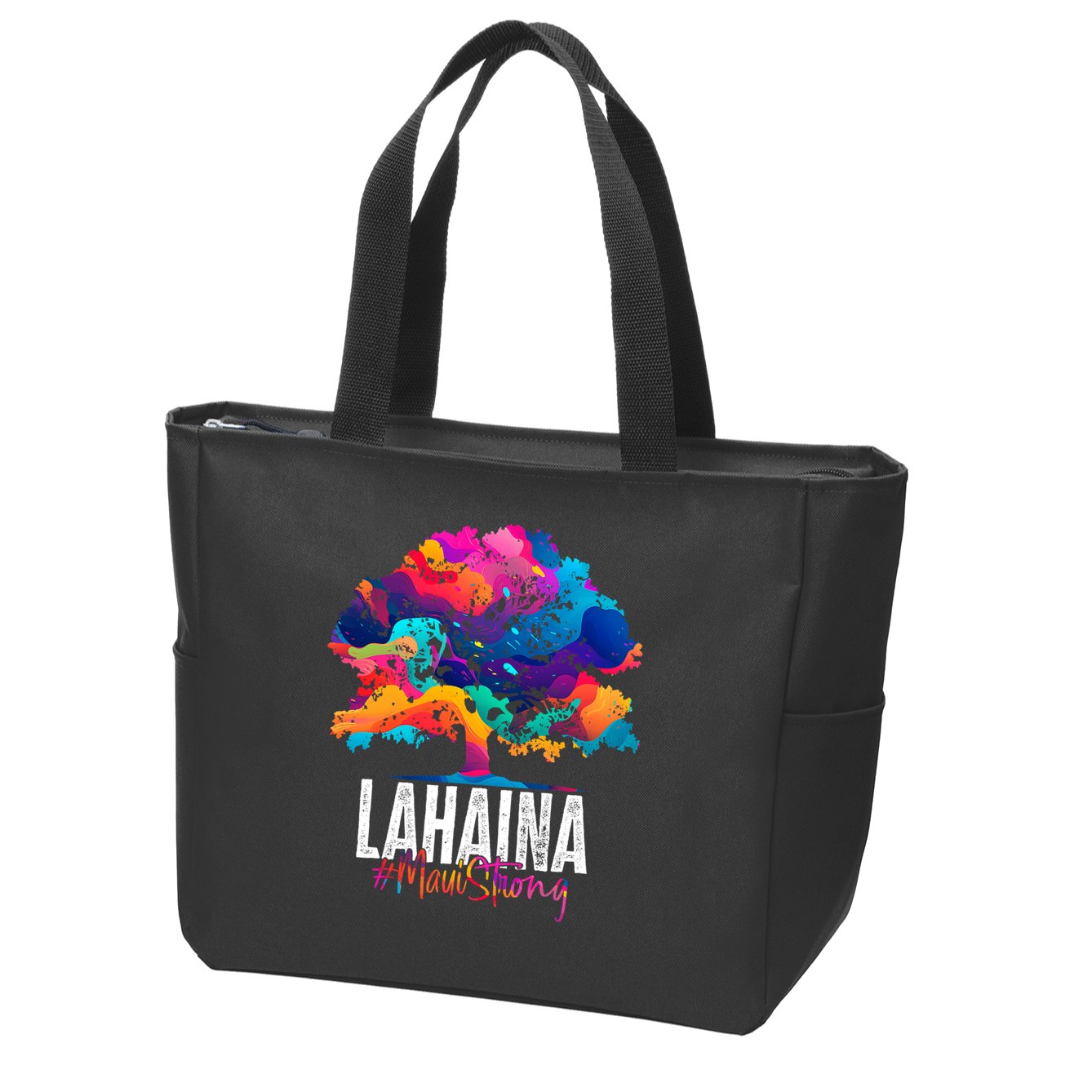 Lahaina Strong Maui Hawaii Old Banyan Tree Zip Tote Bag