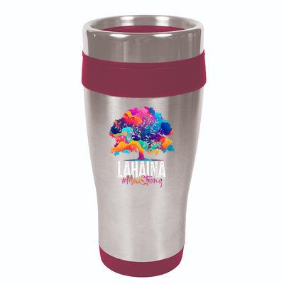 Lahaina Strong Maui Hawaii Old Banyan Tree 16oz Travel Tumbler