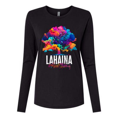 Lahaina Strong Maui Hawaii Old Banyan Tree Womens Cotton Relaxed Long Sleeve T-Shirt