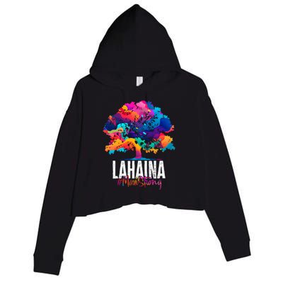 Lahaina Strong Maui Hawaii Old Banyan Tree Crop Fleece Hoodie